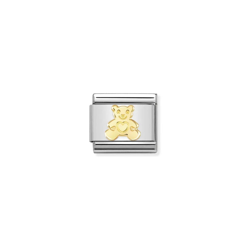 Nomination Italy, Composable Classic Dekoratif Link - Semboller - Ayı - (71 Bear) 18K Altın