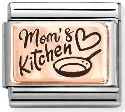 Nomination, Composable Classic PLATES (IC) steel and 9k rose gold (26_Mom's Kitchen)