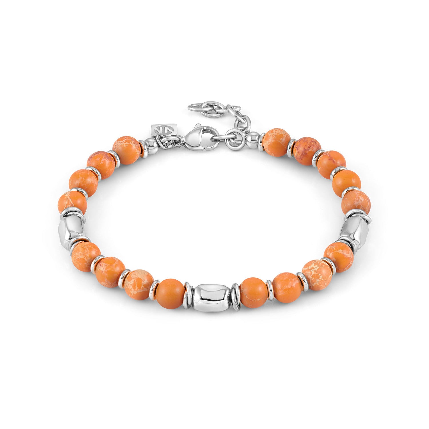 Nomination, INSTINCTSTYLE bracelet ed, STONES in steel and stones (086_ORANGE JASPER)