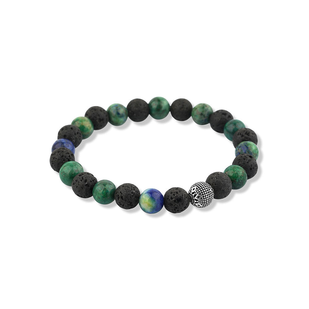8mm Lav ve Krizokol Doğal Taş Bileklik
