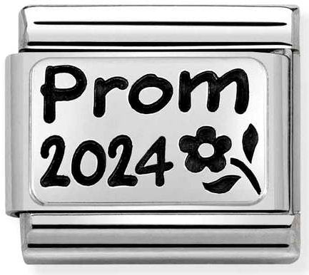 Nomination, Composable Classic OXYDISED PLATES 2 in steel and 925 sterling silver (63_Prom 2024)