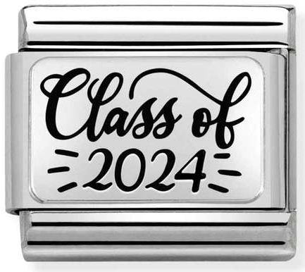 Nomination, Composable Classic PLATES OXIDIZED steel and 925 sterling silver (58_Class of 2024)