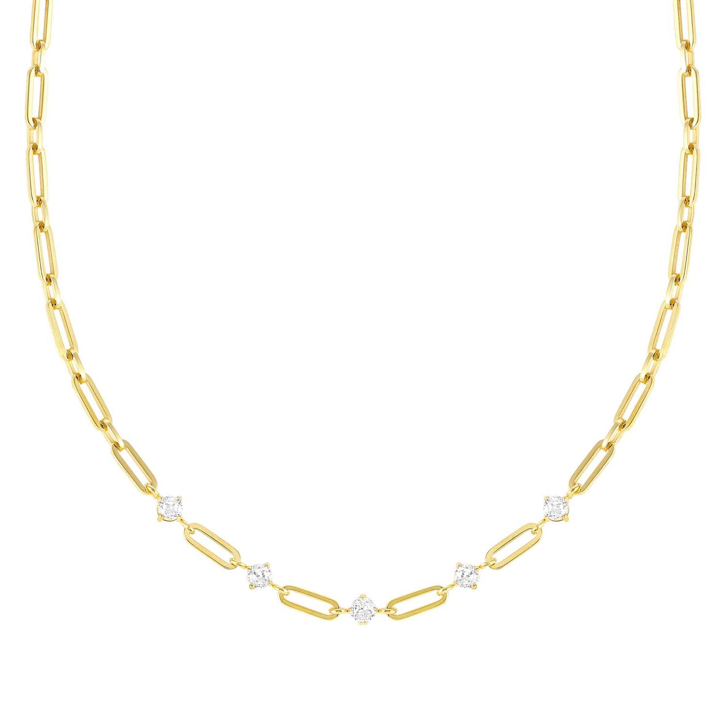 Nomination, CHAINSOFSTYLE necklace in steel and cz (012_Yellow Gold)
