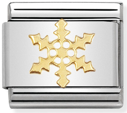 Nomination, 18k altınlı paslanmaz Çelik COMPOSABLE klasik günlük yaşam (14_snowflake)