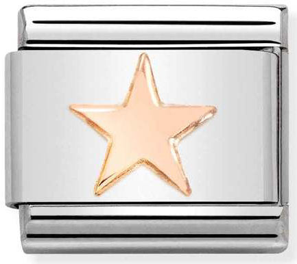 Nomination, COMPOSABLE klasik semboller çelik ve 375 altın (42_star)