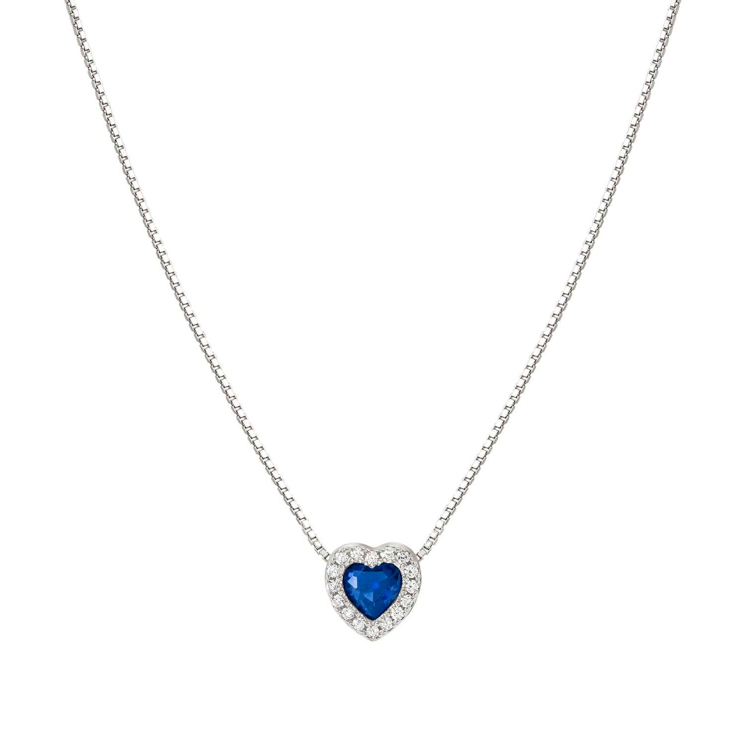 Nomination,ALLMYLOVE kolye in 925 sterling gümüş ve cubic zirconia (012_BLUE)