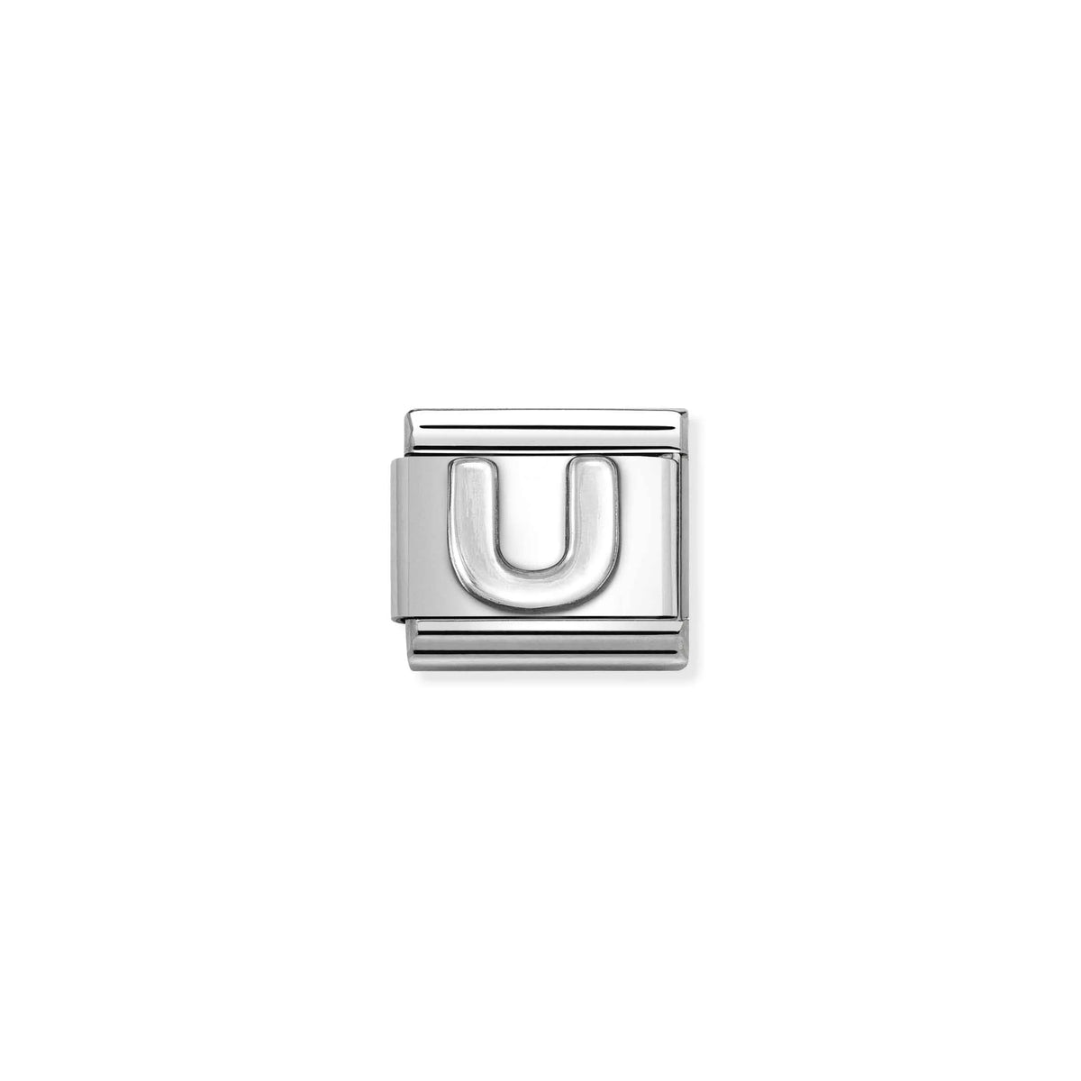 Nomination, Composable Classic Dekoratif Link - Harfler - U - (21 U) 925 Gümüş