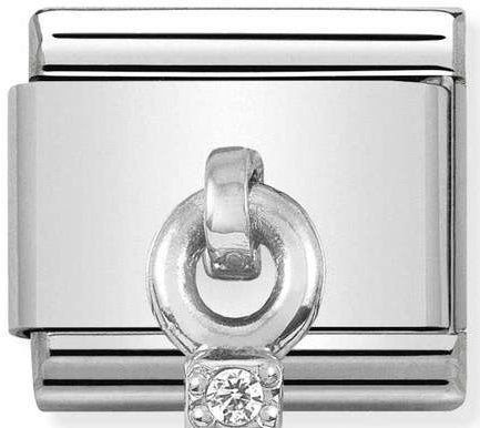 Nomination, Composable Classic Charms 3D Ülke Paslanmaz Çelik, 925 Ayar Silver, CZ (01_EIFFEL TOWER)