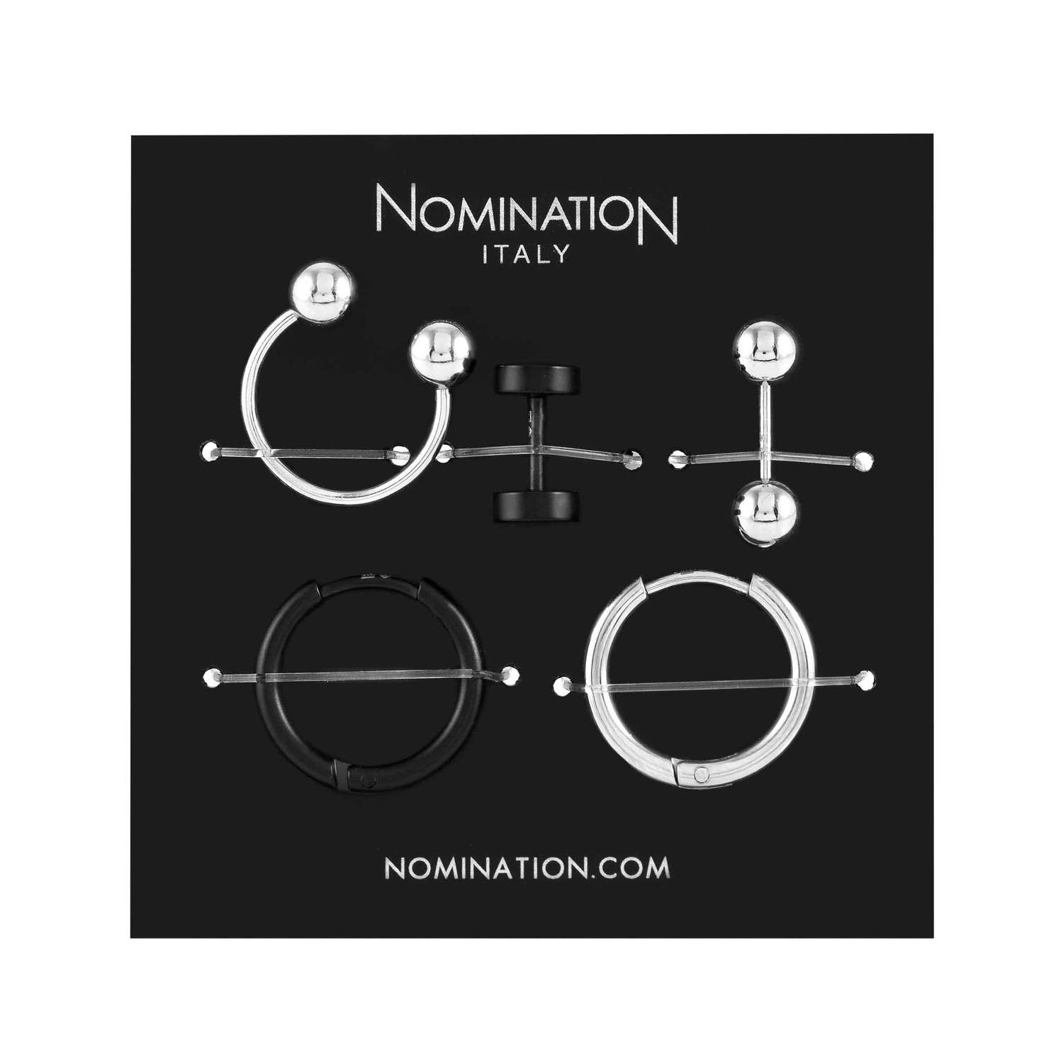Nomination, Çelik 5 B-Tond Küpe Kiti (001_Çelik)