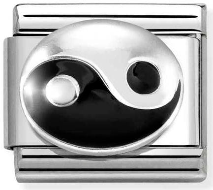 Nomination, Composable Classic SYMBOLS in stainless steel, enamel and 925 sterling silver (28_Tao)