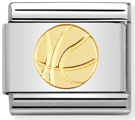 Nomination, 18K altınlı paslanmaz Çelik COMPOSABLE klasik sporlar (12_basket topu)