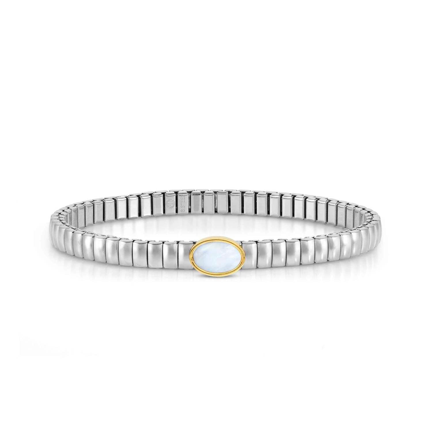 Nomination, XTE XSMALL BRACELET ED, Çelik ve Taş Yaşamı (126_oval Sarı altın Fin, Anne O)