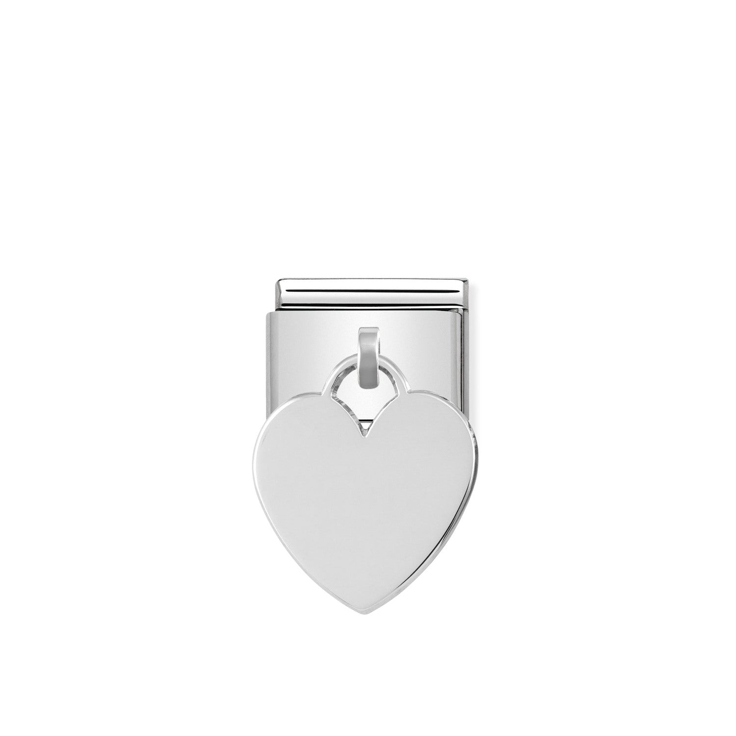 Nomination, COMPOSABLE Klasik Takılar Plakalar Çelik ve 925 Ayar Gümüş (02_Pendant Heart)