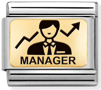 Nomination, Çelik ve 18K altın (23_manager (HIT)) COMPOSABLE klasik plakalar (IC)