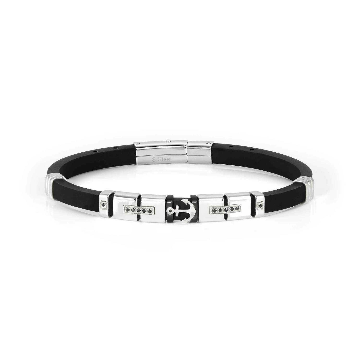 Nomination, CITY bracelet in steel, cz and rubber (002_Anchor)