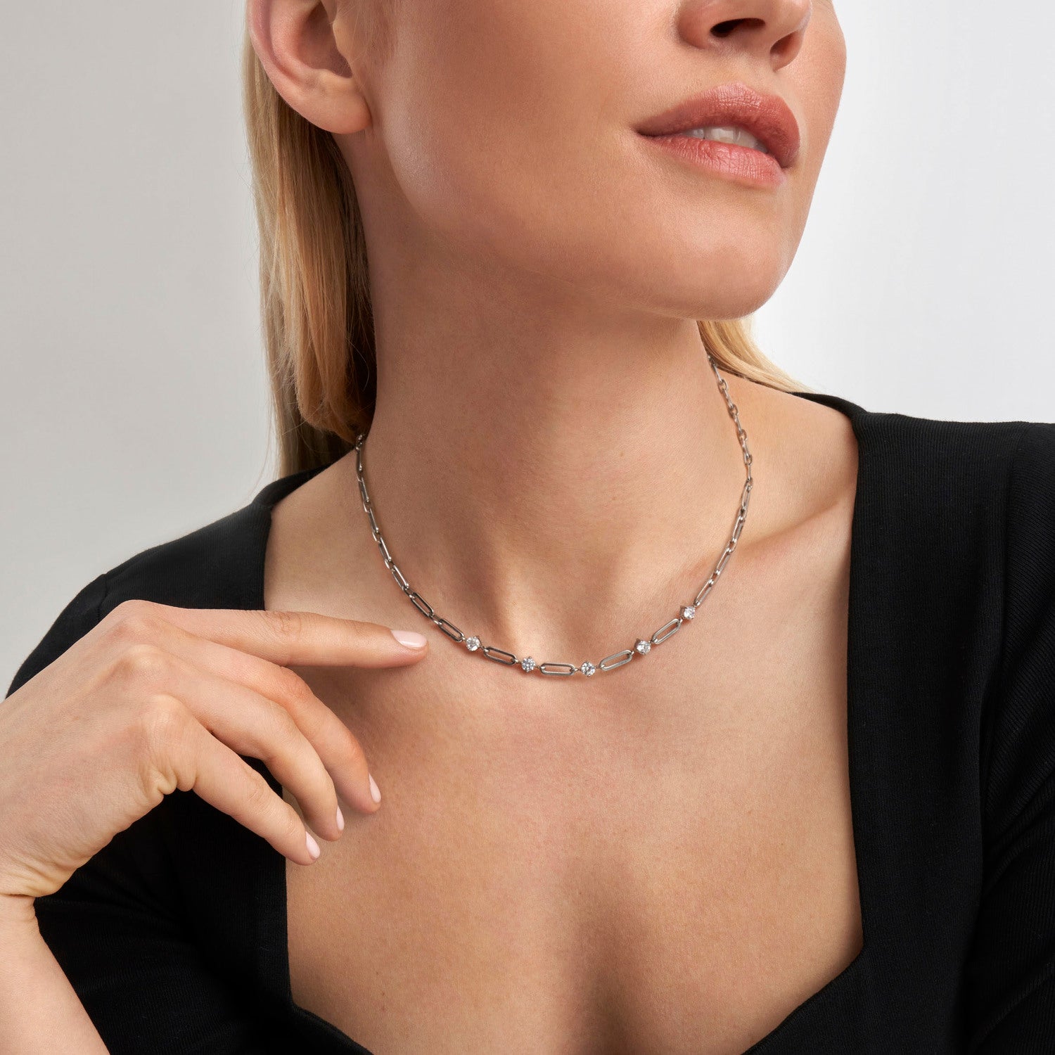 Nomination, CHAINSOFSTYLE necklace in steel and cz (012_Yellow Gold)
