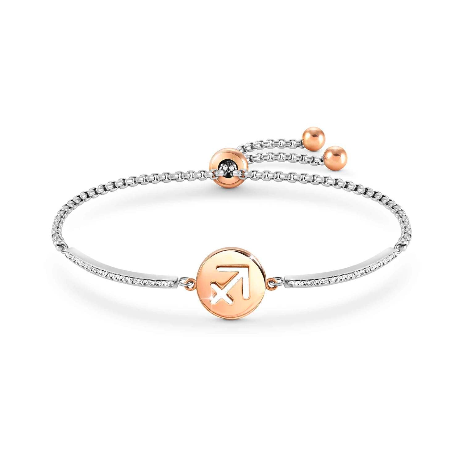 Nomination,MILLELUCI çelik bileklik ve kristal ZODIAC (009_Sagittarius)