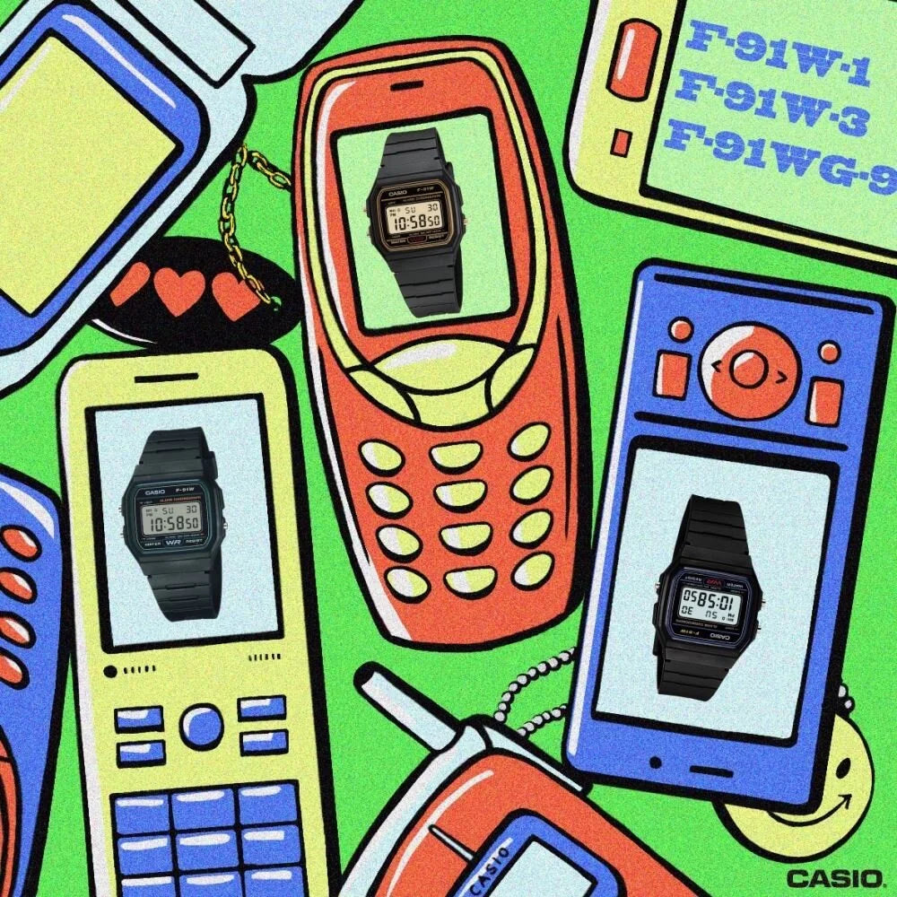 Casio F-91W-3DG Unisex Kol Saati