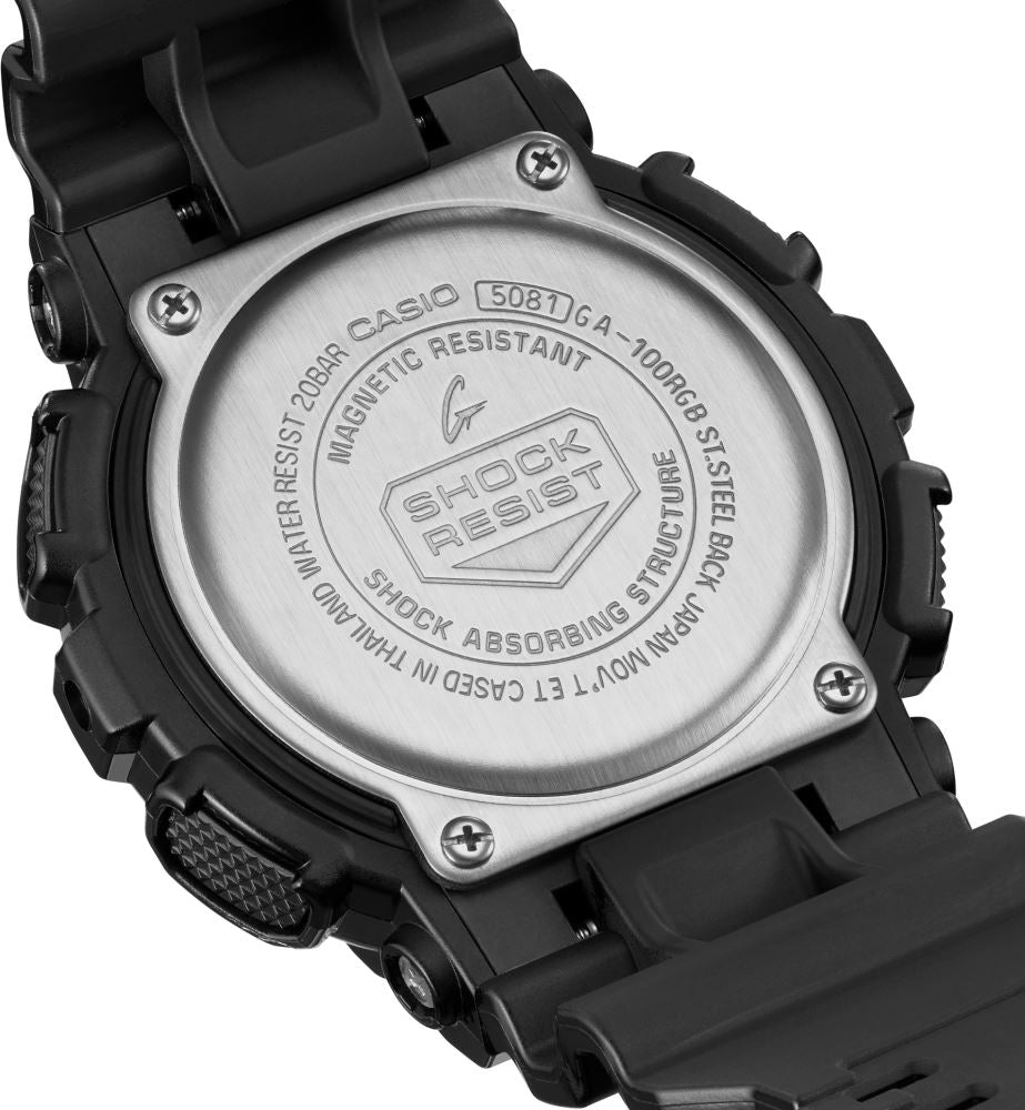 Casio G-Shock GA-100RGB-1ADR Erkek Kol Saati