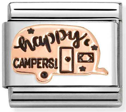 Nomination, Composable Classic SYMBOLS steel, enamel and 9k rose gold (22_Caravan)