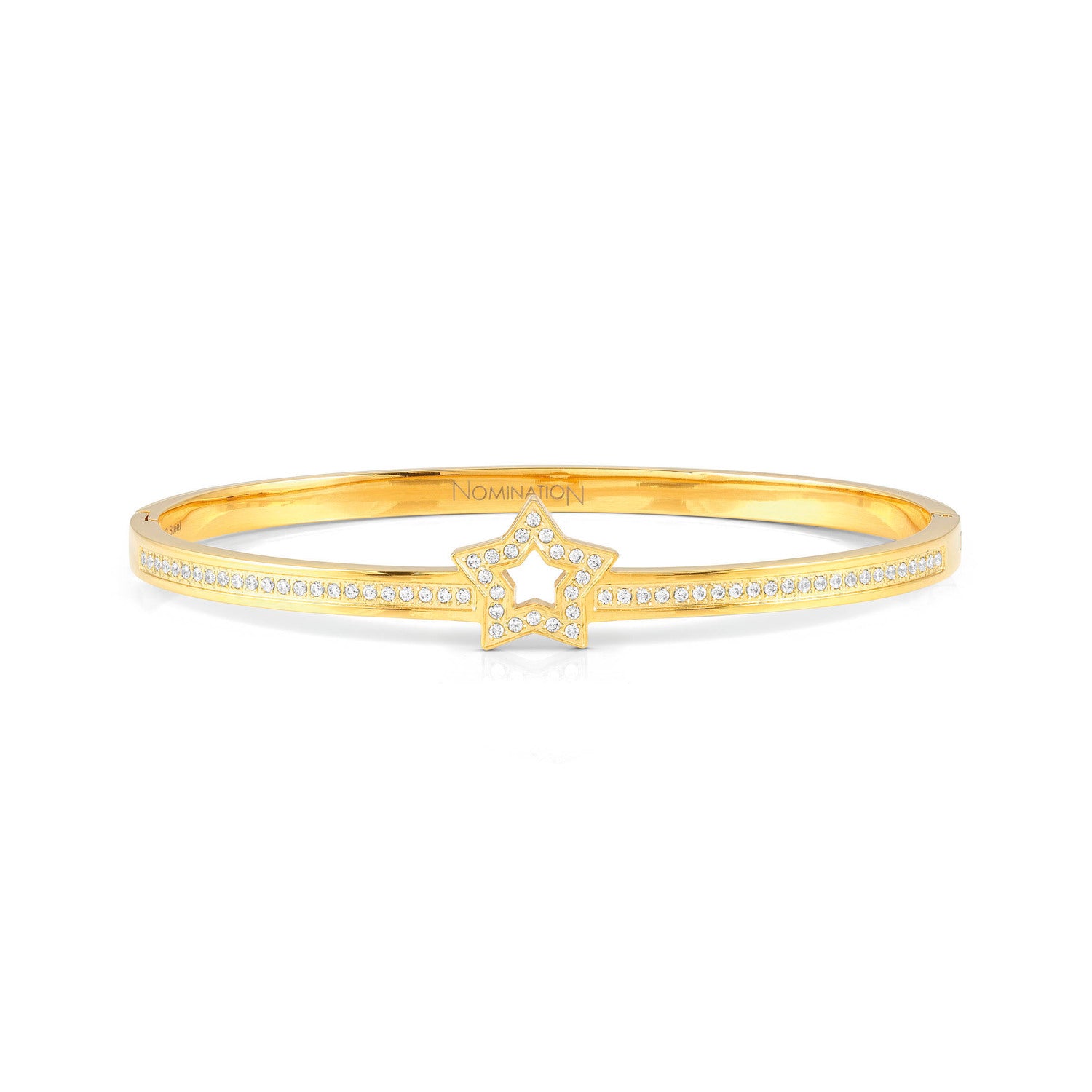 Nomination,PRETTY BANGLES çelik bileklik vecz SYMBOLS (SMALL SIZE) (009_Gold Star)