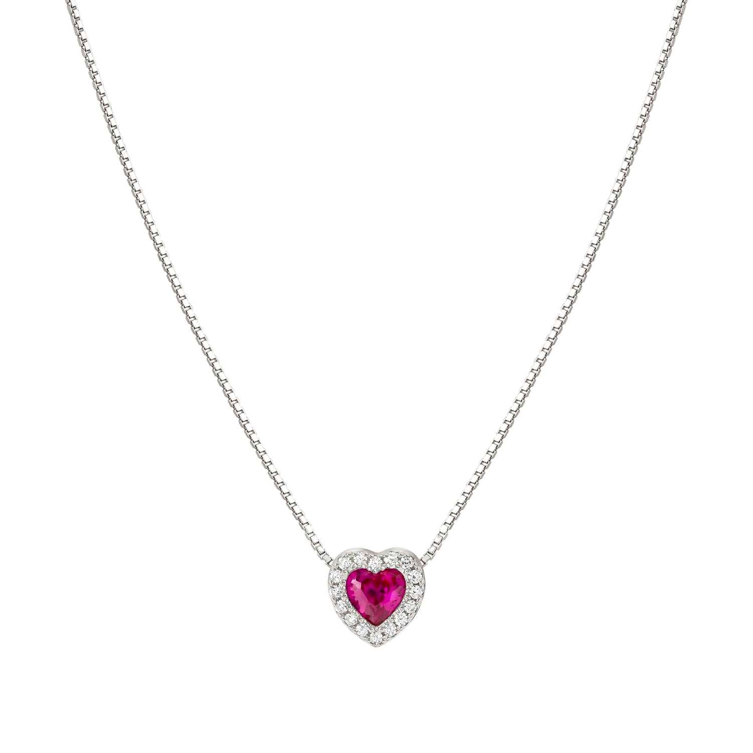 Nomination,ALLMYLOVE kolye in 925 sterling gümüş ve cubic zirconia (006_RED)
