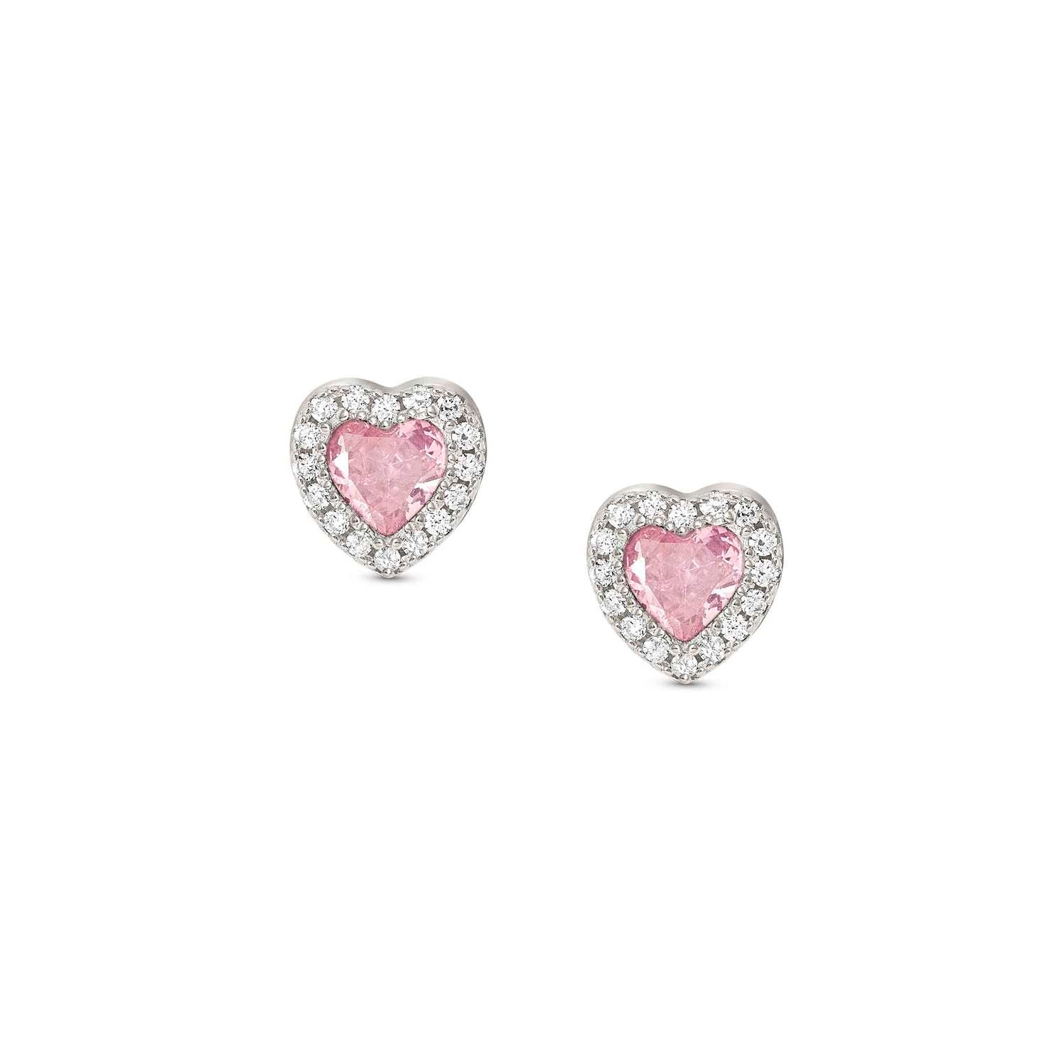 Nomination,ALLMYLOVE küpe in 925 sterling gümüş ve cubic zirconia (002_PINK)