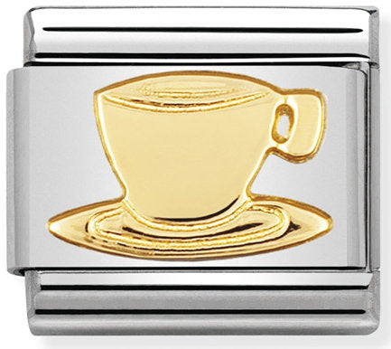 Nomination, 18K altınlı paslanmaz Çelik COMPOSABLE klasik günlük yaşam (05_Coffee fincan)