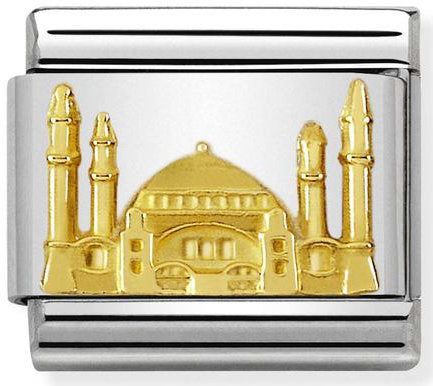 Nomination, 18K altınlı paslanmaz Çelik COMPOSABLE klasik anıt kabartması 2 (05_ayasofya)