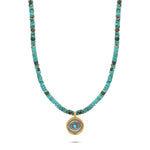 Bali Turkuazı Göz Doğal Taş Kolye