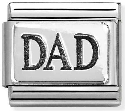 Nomination, Composable Classic PLATES OXIDIZED steel and 925 sterling silver (63_Dad (new))