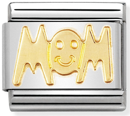 Nomination, 18k altınlı paslanmaz Çelik COMPOSABLE klasik yazılar (01_mom)