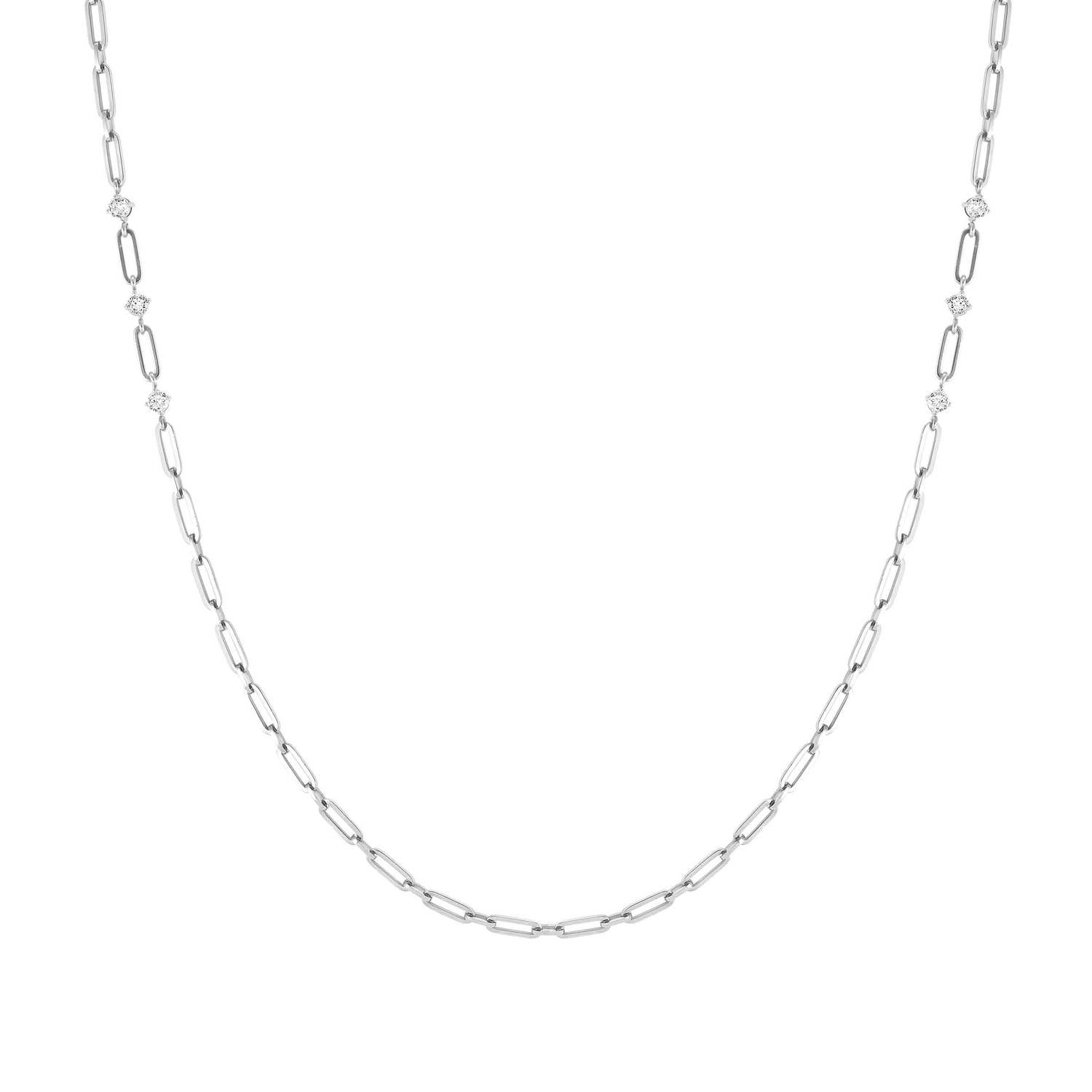 Nomination, CHAINSOFSTYLE necklace in steel and LONG cz (001_Steel)