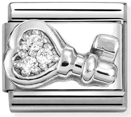 Nomination, Composable CL SYMBOLS steel , Cubic zirconia and 925 sterling silver (48_Key)