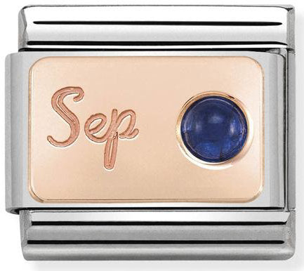 Nomination, S, Steel ve 9K ROSE altın (09_Sepember Sapphire).