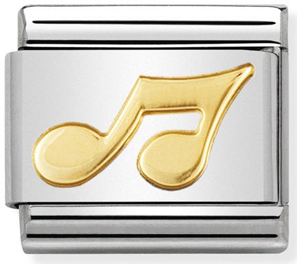 Nomination, 18k altınlı paslanmaz Çelik COMPOSABLE klasik müzik (02_musical not)