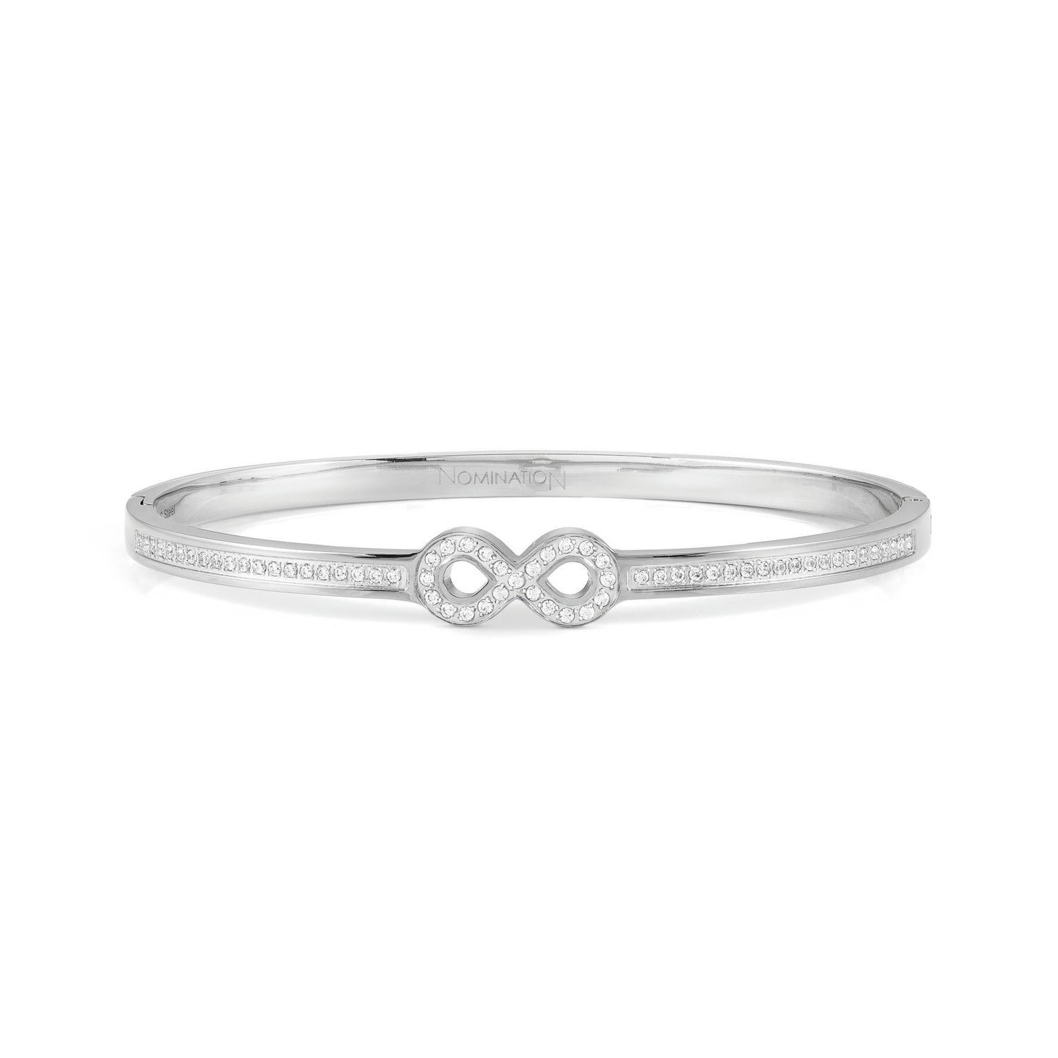 Nomination,PRETTY BANGLES çelik bileklik ve cz SYMBOLS (SMALL SIZE) (065_Infinite)