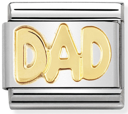 Nomination, 18k altınlı paslanmaz Çelik COMPOSABLE klasik yazılar (11_dad)