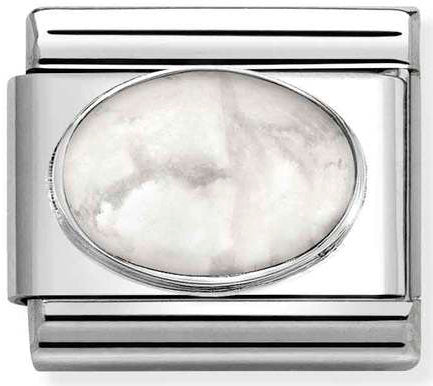 Nomination, Composable Classic HARD STONES steel and 925 sterling silver (45_HOWLITE MAT)