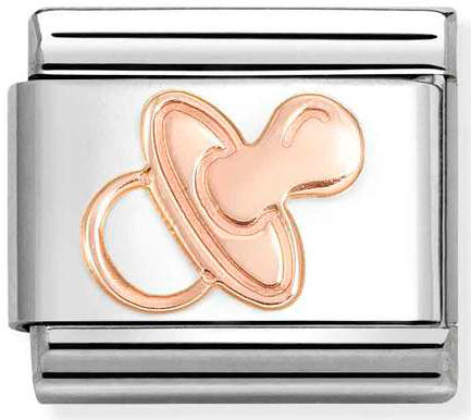 Nomination, Composable Classic SYMBOLS steel and 9k rose gold (57_Pacifier)