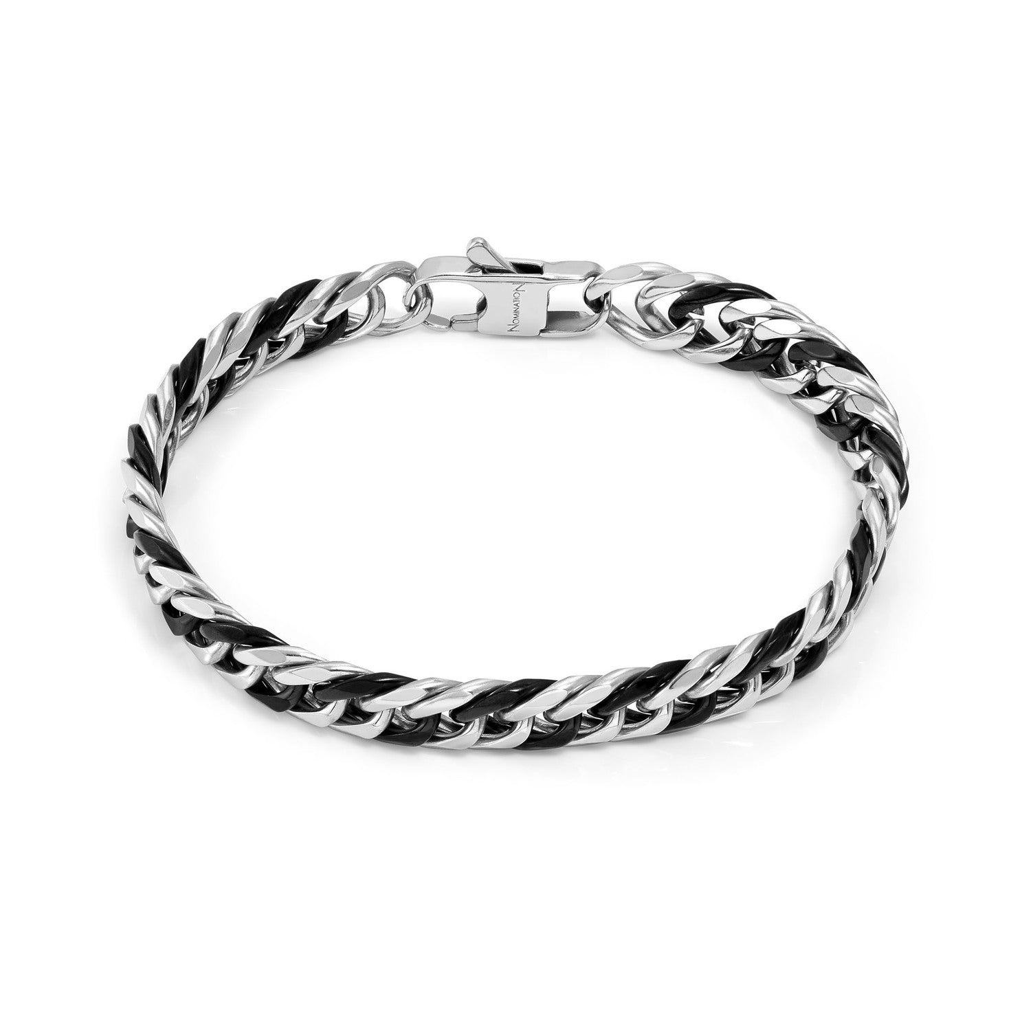 Nomination, B-YOND bracelet ed, HYPER in TWO-TONE steel (CURB) (038_EXTRA LARGE)
