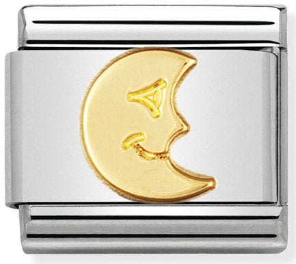 Nomination, 18k altınlı paslanmaz Çelik COMPOSABLE klasik eğlence (15_moon)