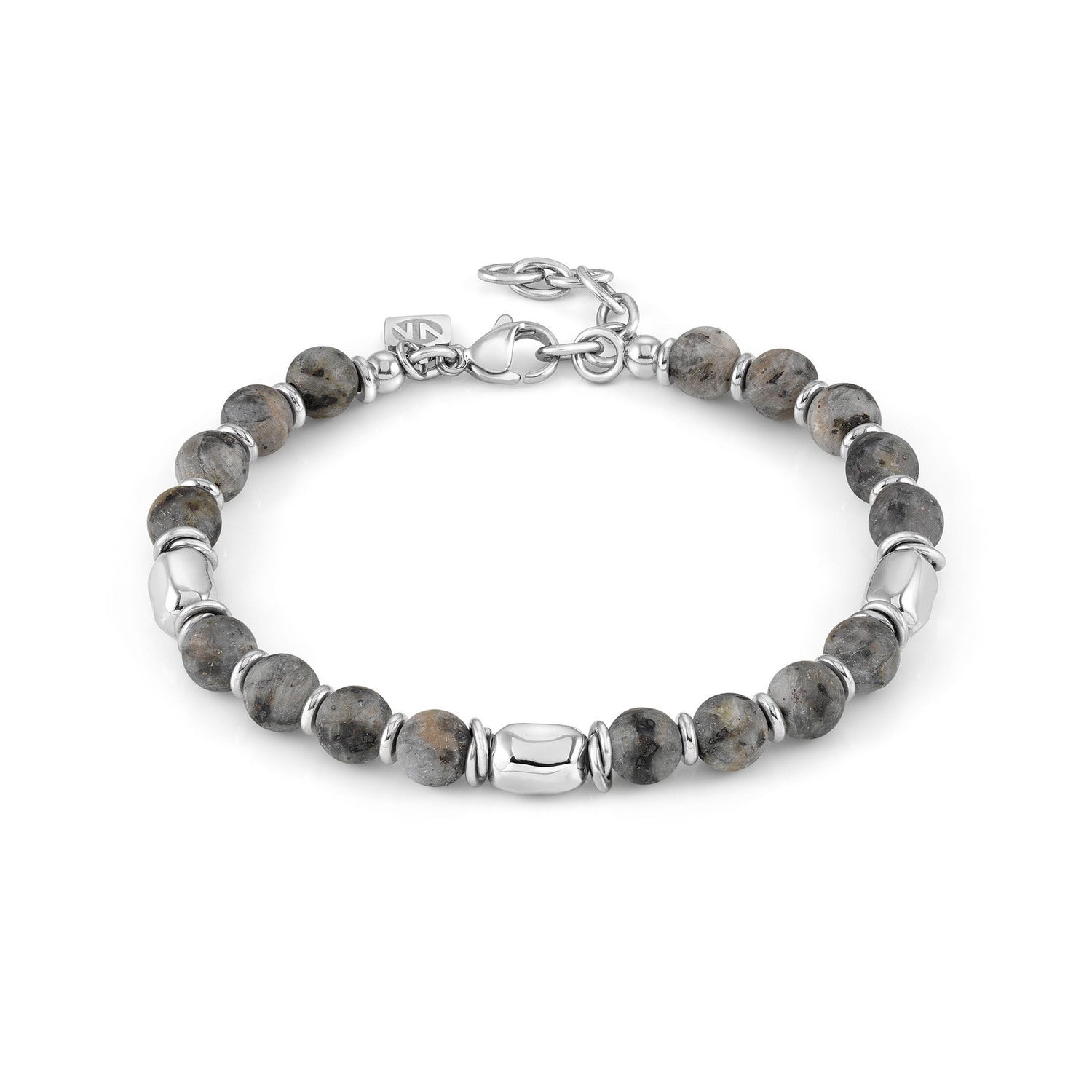 Nomination, INSTINCTSTYLE bracelet ed, STONES in steel and stones (081_GRAY JASPER)