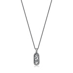 Oval Mısır Lahit Kolye – Gümüş