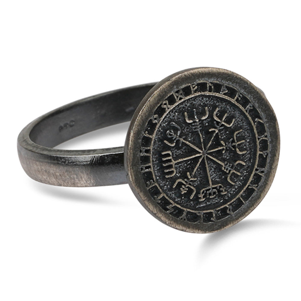 Viking Vegvisir Gümüş Yüzük