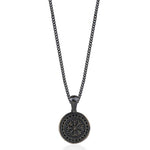 Viking Vegvisir Pusula Gümüş Kolye
